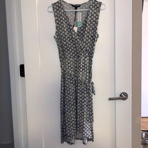 Blue/Grey and white patterned dress